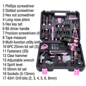 Brushless Compact <b>Power</b> Drill 18-21V Lithium Battery Two-Speed Adjustable Pistol Drill Electric Screwdriver Set - Product Image 5