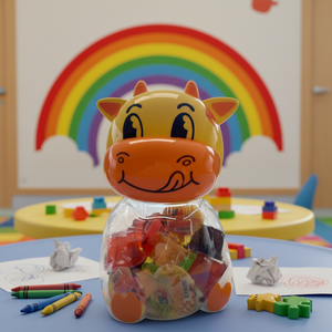 Bâtonnets de fruits naturels, dessin animé, multicolores, rafraîchissants, goût sucré, gelée de fruits, pudding, infusé de glucose, certifié halal, en sachet - Product Image 1