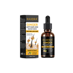 Huile de <span class=keywords><strong>croissance</strong></span> rapide des cheveux à l'essence de gingembre OEM ODM, sérum anti-chute de cheveux, soin du cuir chevelu à l'huile d'argan, réparation des cheveux abîmés - Product Image 1