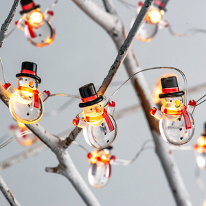 Batería operado de Halloween Navidad vacaciones decoración colgante Luces LED adornos muñeco de nieve Santa Claus renos Bell Luces LED - Product Image 4
