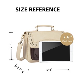 Bolso Bandolera de Cuero PU Personalizado de Alta Calidad TC para Mujer, con Dos Correas, Cierre Abierto, Impermeable, Capacidad de 1-1.9L, Moda China - Product Image 4