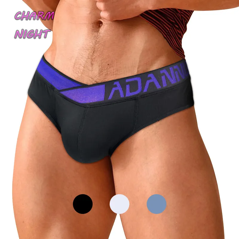 Intimo per uomo triangolo Sexy uomo boxer a vita bassa slip intimo modale V cintura Laser riflettente per Cool Boy Laser