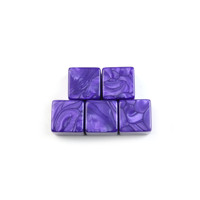 Dés à jouer carrés vierges en acrylique de haute qualité, personnalisables, à angle droit, D6, nacrés, 16 mm