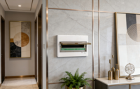 Boîtier de distribution d'énergie à montage en surface en acier laminé à froid certifié CE RoHS IP30 230/400V AC 100A basse tension pour usage résidentiel