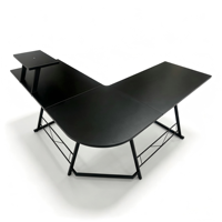 Bureau d'ordinateur, poste de travail, mobilier en MDF, style minimaliste pour entreprise et maison