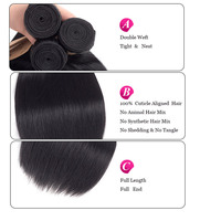 Extensiones de Cabello Sintético al por Mayor, 24 Pulgadas, 100g, Doble Trama, Estilo Yaki, Liso, Resistente al Calor, 25 Colores