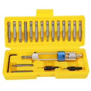 20PC Swivel Head Half Time Drill Driver Tools Quick Change Countersink Drill Bit Screwdriver Set