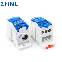 Boîtes à vis de bloc de Distribution d'ampli élevé Din Rail Bus Bar UKK 160A bornier de Distribution d'énergie