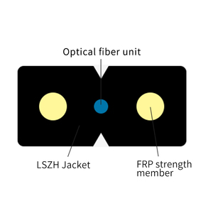 Câble de Fibre <span class=keywords><strong>Optique</strong></span> Autoportant Extérieur FTTH en Gros 2/8 Cœurs - Corning/YOFC G.652.D/G.655 LSZH avec <span class=keywords><strong>Fil</strong></span> d'Acier Phosphaté - Product Image 5