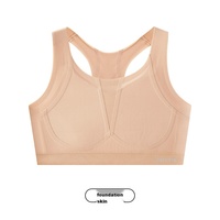 Gilet gainant en latex pour femme, grande taille, style tomboy FTM, sans couture, amincissant, avec fermeture à crochets au dos, quatre