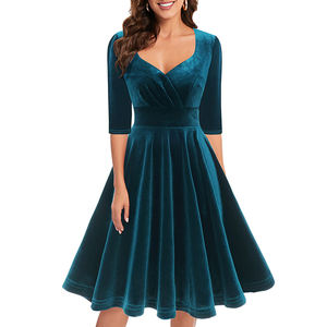 Vêtements pour femmes <span class=keywords><strong>Robe</strong></span> de cocktail vintage <span class=keywords><strong>Robe</strong></span> de soirée de <span class=keywords><strong>mariage</strong></span> rétro <span class=keywords><strong>Rockabilly</strong></span> Swing Dress - Product Image 2