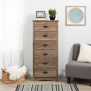 Tall 6-Drawer Chest For Bedroom Living Room Home Furniture