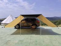 Tente d'auvent latéral de voiture SUV/4WD de qualité supérieure coque en alliage d'aluminium personnalisée, protection UV et abri solaire étanche pour véhicules tout-terrain