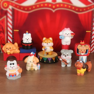 Caja Sorpresa Yu Mo Puppy Carnival Party, Figura de Resina, Perro de Dibujos Animados Coleccionable, Decoración de Escritorio, 8 Estilos - Product Image 2