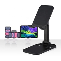 Support de téléphone portable pliable, réglable en hauteur et en angle, en alliage d'aluminium et silicone, compatible iPad, léger, pour bureau et maison