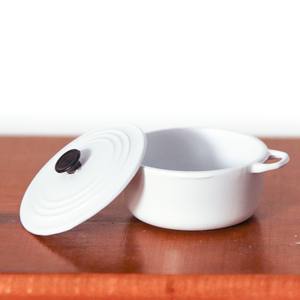 Poupée Cuisine Jouet Alimentaire Alliage Pot Soupe Pot Meubles Modèle Miniature Métal Charbon Poêle Cuisine Et Jouer Maison Jouets - Product Image 5