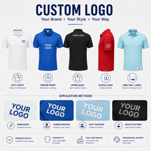 Polo de performance personnalisé avec logo, séchage rapide, respirant, uniforme d'équipe de golf, vente en gros, hommes, femmes, OEM, ODM, plusieurs couleurs, blanc - Product Image 2