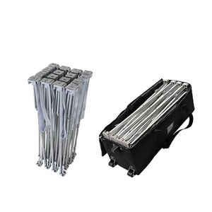 Assemblage rapide de 5 minutes sans outils requis support tissu Pop up bannière boutique affichage toile de fond support - Product Image 5