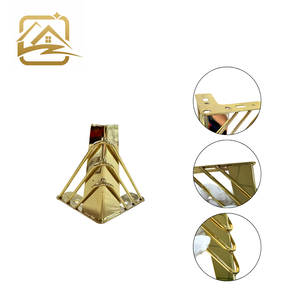 <b>sofa</b> leg factory Multiple heights golden wire leg metal <b>sofa</b> legs iron furniture legs durable for <b>sofa</b> bed and cabinet - Product Image 2