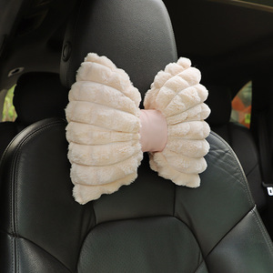 Coussin d'appui-tête de voiture avec design en forme de nœud, en coton PP doux, soutien du cou et de la colonne vertébrale pour l'intérieur de la voiture, utilisation quatre saisons - Product Image 3