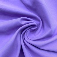 Vente d'usine 100% tissu sergé en microfibre de peau de pêche en polyester motif brossé pour manteau et doublure de chapeau pour filles