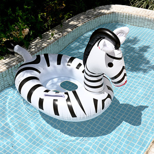 Flotador Inflable de Zebra para Niños, Juguete para Piscina, Ayuda de Flotación Acuática para Niños de 0 a 5 Años, Diseño de Animal de Dibujos Animados - Product Image 3