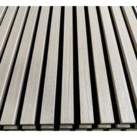 Panneau mural acoustique en bois rainuré MDF insonorisant NRC 0.85 ignifuge pour cinéma maison, studio, bureau - Vente en gros