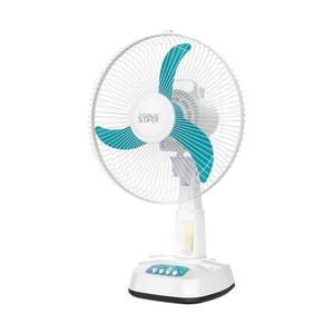 Ventilateur de table oscillant à trois pales en ABS de 14 pouces, norme britannique/européenne, avec trois vitesses, Winning Star - Product Image 5