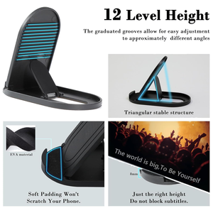 Ý Tưởng Quà Tặng Biểu Tượng Tùy Chỉnh Điện Thoại Di Động Chủ Sở Hữu Bán Buôn Nhựa Điện Thoại Chủ Có Thể Gập Lại Khung Phổ Có Thể Điều Chỉnh Chủ Cho Điện Thoại - Product Image 5