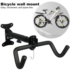 Supporto <span class=keywords><strong>da</strong></span> Parete per Bicicletta IRONDONKEY, Gancio <span class=keywords><strong>Doppio</strong></span> Telescopico per Interni, Rastrelliera per Parcheggio Bici - Product Image 5