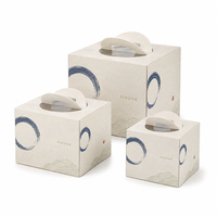 Caja de Cartón Plegable al por Mayor, Personalizada, Biodegradable, con Logotipo, para Pasteles, Donas, Galletas