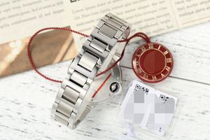Montre à quartz haut de gamme, best-seller, élégante et simple, en acier inoxydable, 33 mm, avec couronne en pierres précieuses, montre à quartz haut de gamme pour femmes - Product Image 5