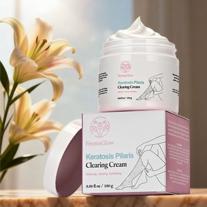 Creme de Tratamento Corporal para Reparação de Pele Áspera e Irregular, com Efeito Esfoliante e Suavizante para Queratose Pilaris (Pele de Galinha) e Pernas de Morango - Product Image 6