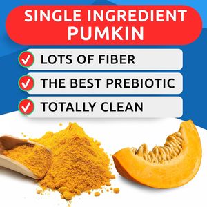 Superalimento de Calabaza para Perros, Suplemento de Fibra en Polvo, Suavizante de <span class=keywords><strong>Heces</strong></span>, Tratamiento para Diarrea, Estreñimiento, Problemas de Estómago, Sensibilidad Alimentaria - Product Image 3