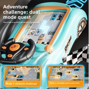Juego de Carreras para Niños, Rompecabezas de Aventuras, Simulación Educativa Competitiva, Juguete de Volante, Eléctrico, de Plástico, para Edades de 3 <span class=keywords><strong>a</strong></span> 6 <span class=keywords><strong>A</strong></span>ños - Product Image 5