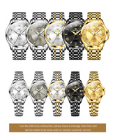 OLEVS 6702 nouveau Couple montres pour hommes femmes en acier inoxydable calendrier affaires luxe classiques amoureux automatique homme femme montre