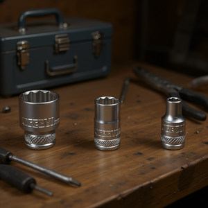 Fervi Polygonal <b>Socket</b> Wrench Normal Series 12mm 10mm 8mm Metric Set - Product Image 3