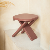 Taburetes de paso plegables para acampar al aire libre al por mayor taburete de boceto de paso plegable de madera antideslizante de 300 libras