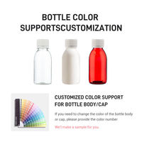 Bouteilles en plastique ambré personnalisées de 500 ml pour animaux de compagnie, flacons vides pour médicaments liquides pour animaux de compagnie avec couvercle blanc