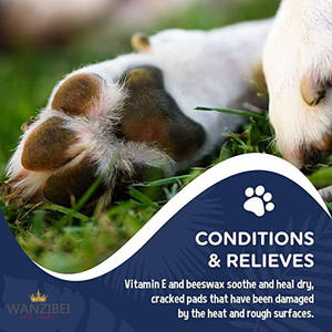 Wanzibei Crème de soin des pattes pour animaux de compagnie naturelle biologique Baume hydratant pour le nez et les pattes Baume cicatrisant pour les pattes pour chiens - Product Image 2