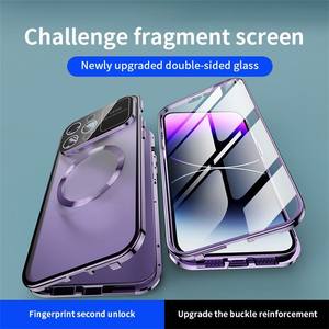 เคสป้องกันเต็มรูปแบบสำหรับ <span class=keywords><strong>iPhone</strong></span> 15 14 <span class=keywords><strong>13</strong></span> <span class=keywords><strong>PRO</strong></span> <span class=keywords><strong>MAX</strong></span> กระจกเทมเปอร์อะลูมิเนียมอัลลอย - Product Image 5