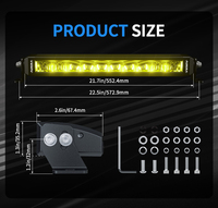 Barre lumineuse LED RGB AURORA, dernière génération, barres lumineuses LED tout-terrain, barre lumineuse LED 4x4 ATV UTV