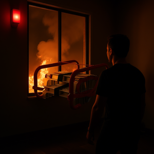 Escalera retráctil de escape de incendios de emergencia de 13 pies, herramienta de seguridad de aleación de aluminio para emergencias de incendios - Product Image 2