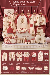 Set Regalo per <span class=keywords><strong>Neonati</strong></span> in Puro Cotone con Logo Personalizzato, Confezione di Lusso per Abbigliamento, Scatola Regalo per <span class=keywords><strong>Neonati</strong></span> Maschi e Femmine - Product Image 5