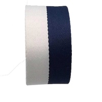 Nouvelle conception Sangle de sac en sangle élastique Spandex/Coton de 1,5 pouce, bicolore Jaune/Blanc, couleur personnalisable