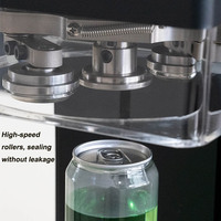 Machine intelligente de scellage de canettes de thé au lait non rotative Machine de scellage de bouteilles de boissons pour animaux de compagnie Machine de scellage de canettes de bureau