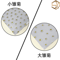 0.8MM Jelas Transparan Bunga Daisy Dicetak Berwarna PVC Jelly Kulit Imitasi Plastik Film Gulungan untuk Membuat Kerajinan Tas Kosmetik