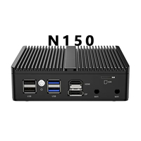 N150 N100 Barebone 2.5G Processeur Intel Alder Lake 12e génération 16 Go de RAM DDR5 Routeur sans ventilateur Ordinateur industriel Mini PC