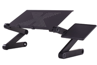 Support de table pliable en aluminium réglable pour ordinateur portable, ordinateur portable, refroidissement, bureau, plateau extensible