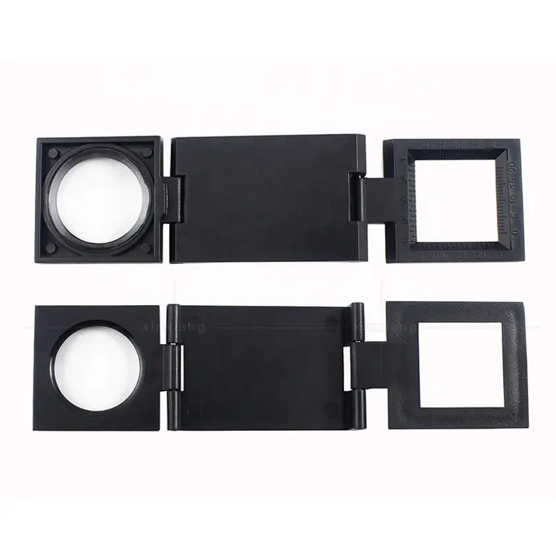 Microscope Folding Magnifier Stand Loupe with Scale for Textile Optical Foldable Magnifying Glass Tool